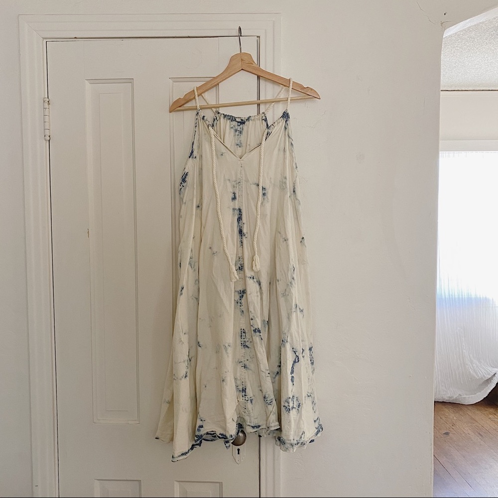 Midi Indigo Tie Dye Tent Dress from Anthropologie